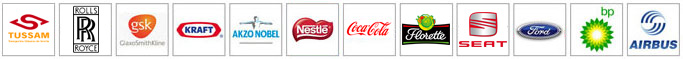 Logos de algunas de las empresas que utilizan productos Armagard